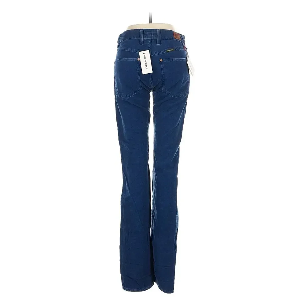 NWT Michael Bastian Blue Corduroy Slim Pants 46 US 30